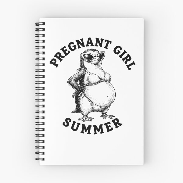 Item preview, Pregnant Girl Summer Beach Penguin Funny Pregnancy Gear designed and sold by DynamicDesign.