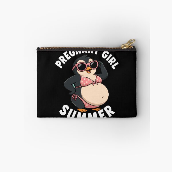 Item preview, Pregnant Girl Summer Beach Penguin Funny Pregnancy Gear designed and sold by DynamicDesign.