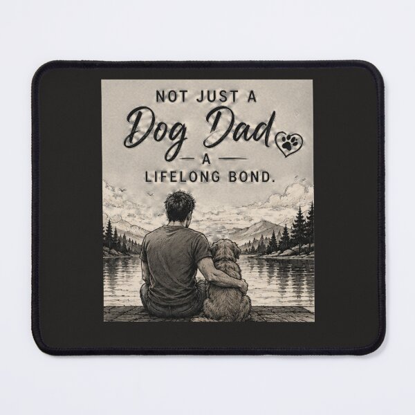 Item preview, Not Just A Dog Dad A Lifelong Bond Poster | Emotional Pet Lover Art designed and sold by PoojaArtLab.