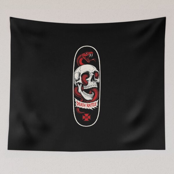 Item preview, Old School Skate Deck Art Skull Snake 80s Graphic Skateboard Tee Sticker Skater Gift designed and sold by sharifex.