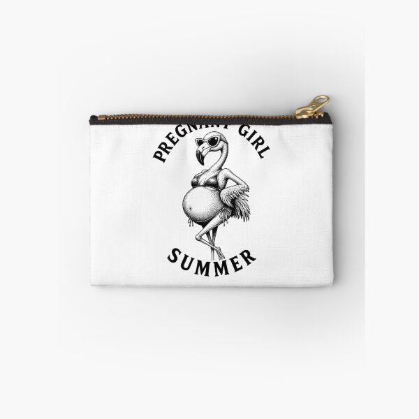Item preview, Pregnant Girl Summer Beach Flamingo Funny Pregnancy Gear designed and sold by DynamicDesign.