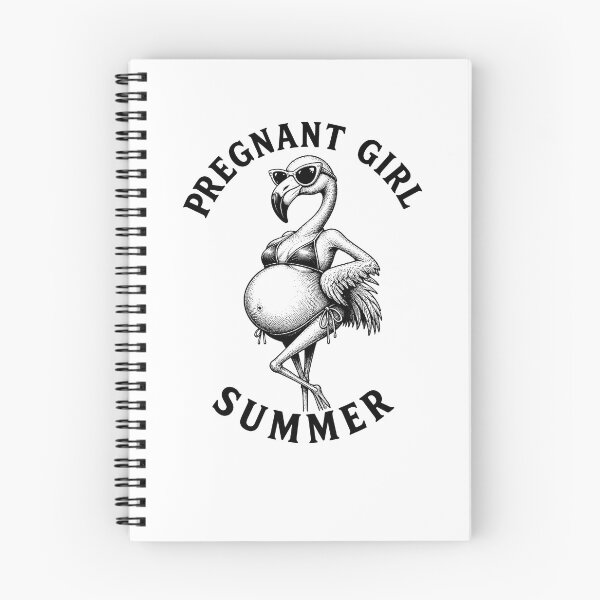 Item preview, Pregnant Girl Summer Beach Flamingo Funny Pregnancy Gear designed and sold by DynamicDesign.