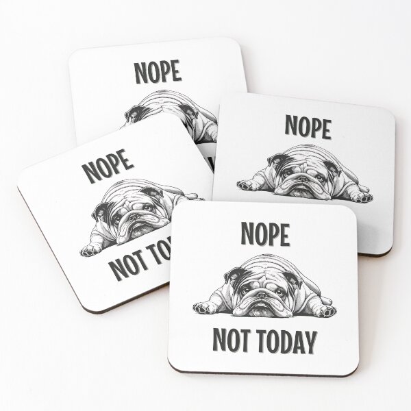 Item preview, Funny English Bulldog Shirt Nope Not Today Premium designed and sold by StranHabesre51.