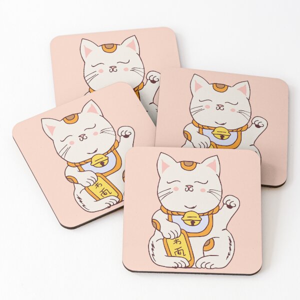 Item preview, Waving Lucky Cat designed and sold by LauraCoxArt.