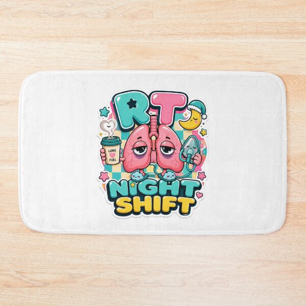 Item preview, RT Night Shift Cute Kawaii Lungs Clock | Respiratory Therapist Coffee Lover Sticker | Retro Healthcare Mascot Gift designed and sold by ClinicalHubs.
