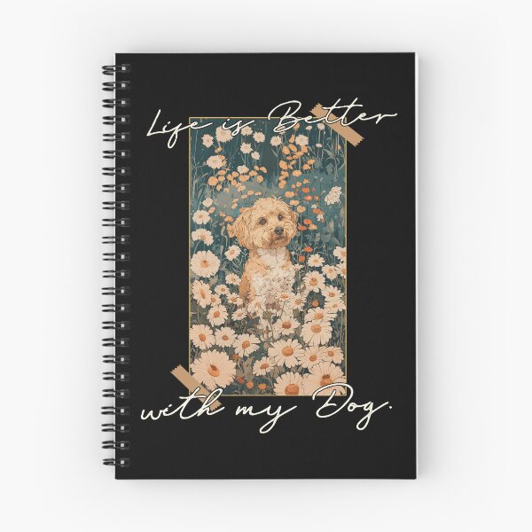 Item preview, Funny Cavapoo Life is Better Floral Cottagecore Mom Dad Kids designed and sold by rafaeltto.