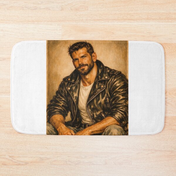 Item preview, Vintage Gay Leather Daddy Bear Cool Leder Pride Graphic Design designed and sold by ItsAKinkThing.