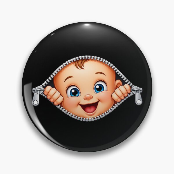 Item preview, Expecting Mother Peeking Baby Zipper Funny Pregnancy Gear designed and sold by DynamicDesign.