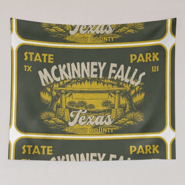 Item preview, McKinney Falls State Park, Travis County, Texas, badge design designed and sold by Wanderful-roads.