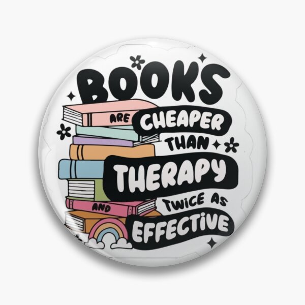 Item preview, Books Are Cheaper Than Therapy Sticker | Funny Book Lover Sticker | Reader Gift designed and sold by Poeticrituation.