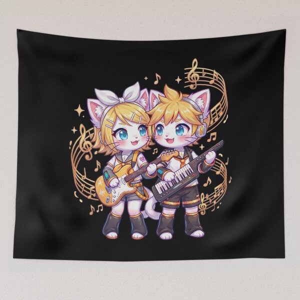 Item preview, rin and len Kagamine Kawaii Cat Cosplay parody 3 designed and sold by CuteKats.