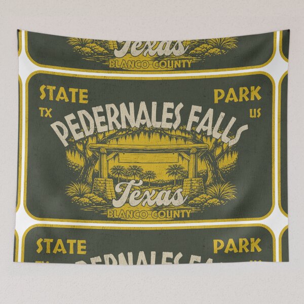 Item preview, Pedernales Falls State Park, Blanco County, Texas, badge design designed and sold by Wanderful-roads.