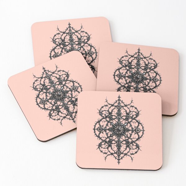 Item preview, Wrought-Iron Thorn Lattice | Gothic Victorian Lace Pattern & Steampunk Gear Art designed and sold by Studio77-Gothic.