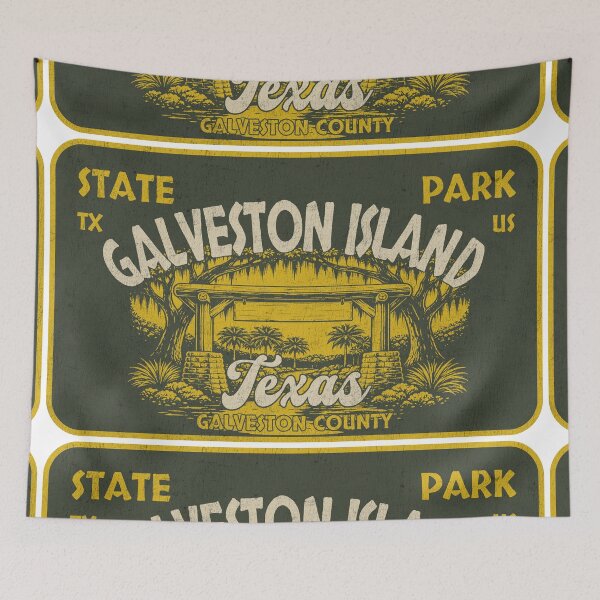 Item preview, Galveston Island State Park, Galveston County, Texas, badge design designed and sold by Wanderful-roads.
