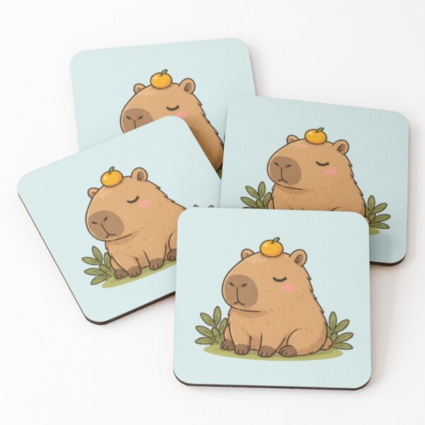 Item preview, Good Vibes Capybara designed and sold by MellowMunchkins.