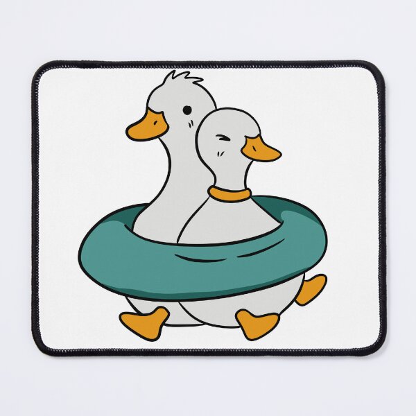 Item preview, Cute Ducks with Swim Ring Kawaii Illustration designed and sold by LYAN-STORE.