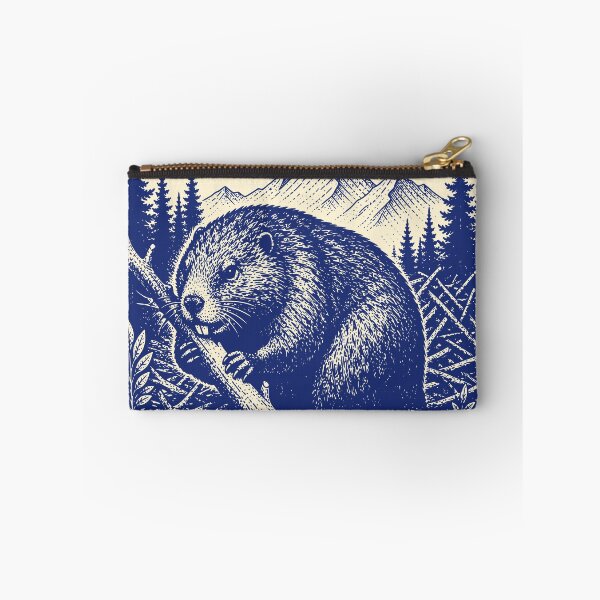 Item preview, Vintage Beaver Wilderness Art designed and sold by 89shirts.