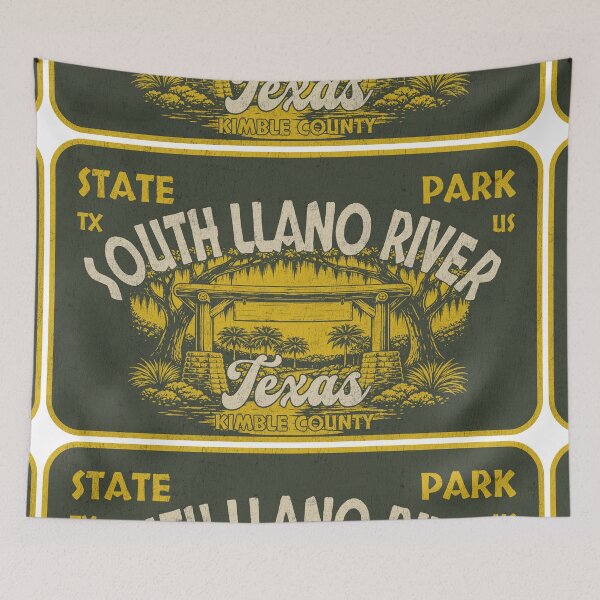 Item preview, South Llano River State Park, Kimble County, Texas, badge design designed and sold by Wanderful-roads.