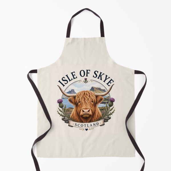 Item preview, Isle of Skye, Scotland - Highland Cow designed and sold by Myra365Art.