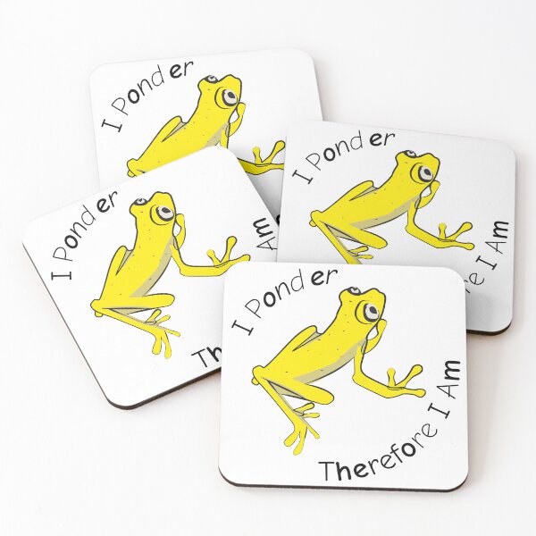 Item preview, I Ponder, Therefore I Am Frog designed and sold by haArtBook.