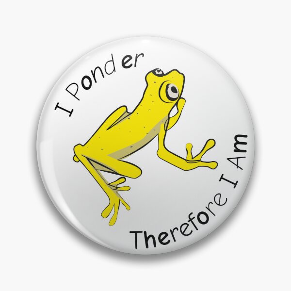 Item preview, I Ponder, Therefore I Am Frog designed and sold by haArtBook.