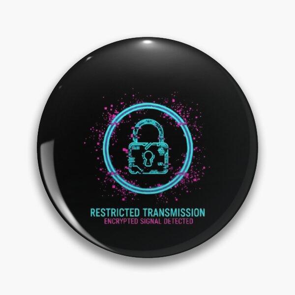 Item preview, Restricted Transmission – Encrypted Cyber Signal Warning designed and sold by trend-forge.