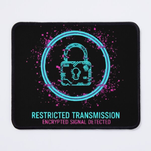 Item preview, Restricted Transmission – Encrypted Cyber Signal Warning designed and sold by trend-forge.
