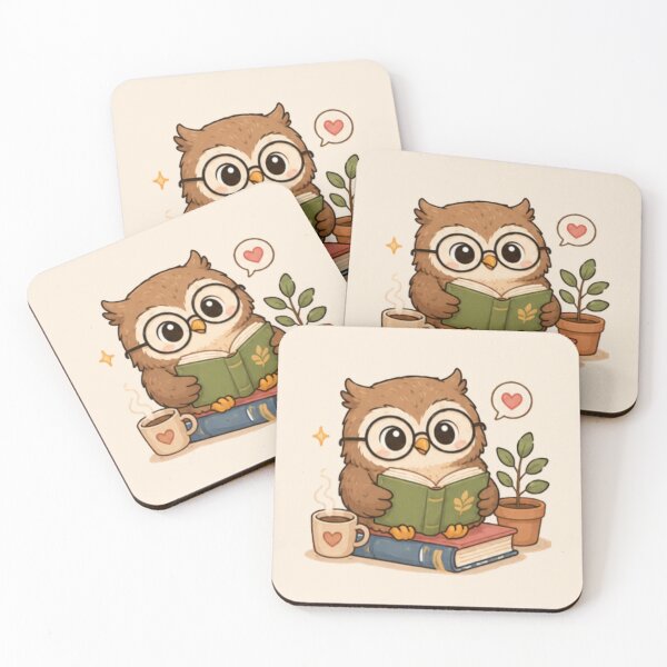 Item preview, Book Worm Owl designed and sold by MellowMunchkins.