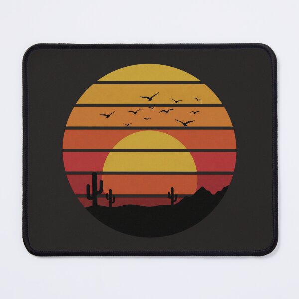 Item preview, Retro Sunset Desert Cactus Landscape designed and sold by Opal Aura .