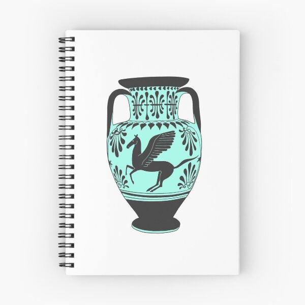 Item preview, Ancient Greek Pegasus Amphora - Teal designed and sold by Cassidy Capri.