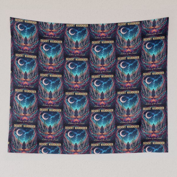 Item preview, Mystic Desert Wanderer – Cosmic Lotus Night designed and sold by Dogandesighn.