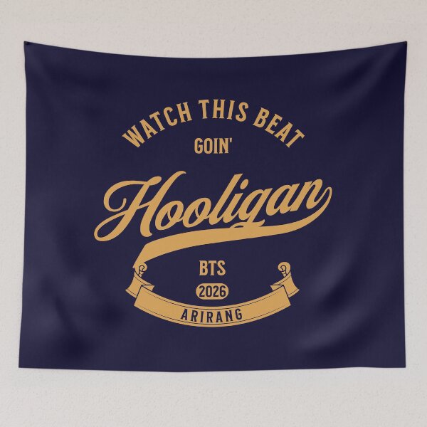Item preview, Hooligan varsity BTS designed and sold by Morcawork.