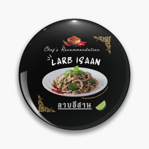 Item preview, Larb Isaan Thai Food Poster | Chef’s Recommendation Northeastern Thai Cuisine Wall Art designed and sold by CHANCHANAI.