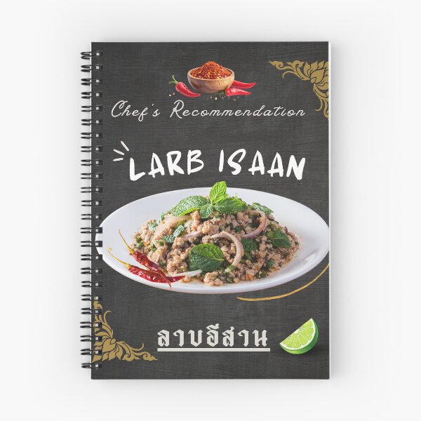 Item preview, Larb Isaan Thai Food Poster | Chef’s Recommendation Northeastern Thai Cuisine Wall Art designed and sold by CHANCHANAI.