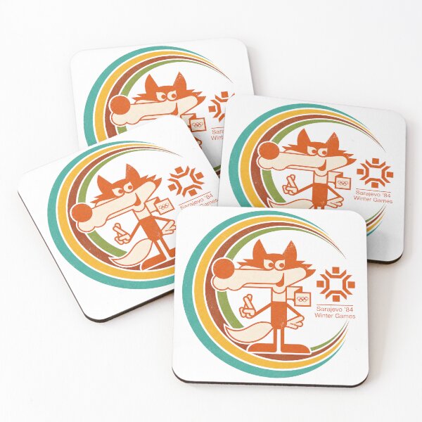 Item preview, Vucko Sarajevo 84 - Vintage Yugoslav Olympic Mascot Retro Design designed and sold by pantapita.