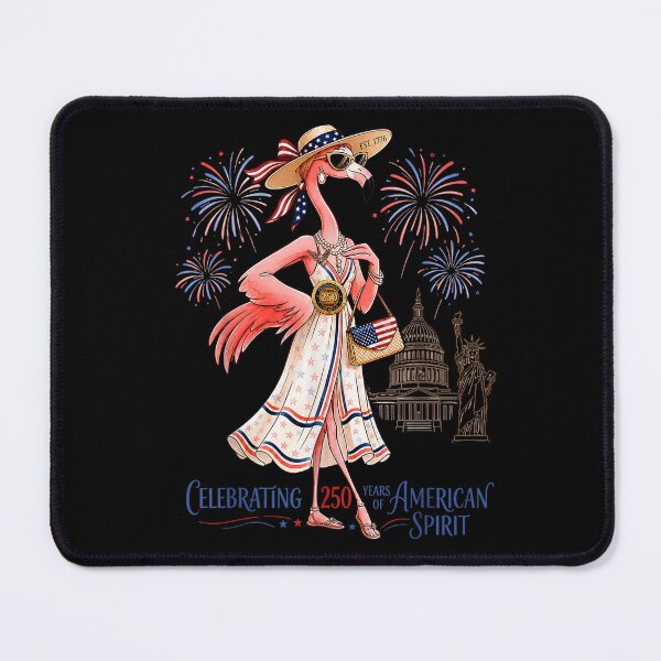 Item preview, patriotic flamingo 250 years american spirit  designed and sold by mariazin.