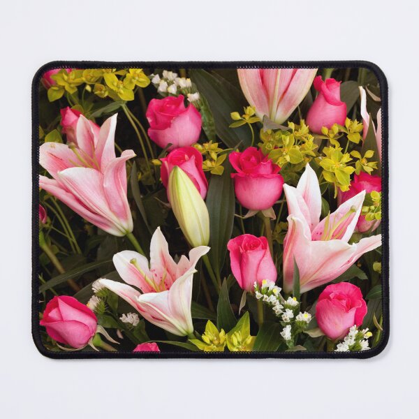 Item preview, Bright floral pattern bouquet at the wholesale flower market in Dalat, Vietnam showcasing vibrant colors and local artistry designed and sold by Kevin Miller Photography.