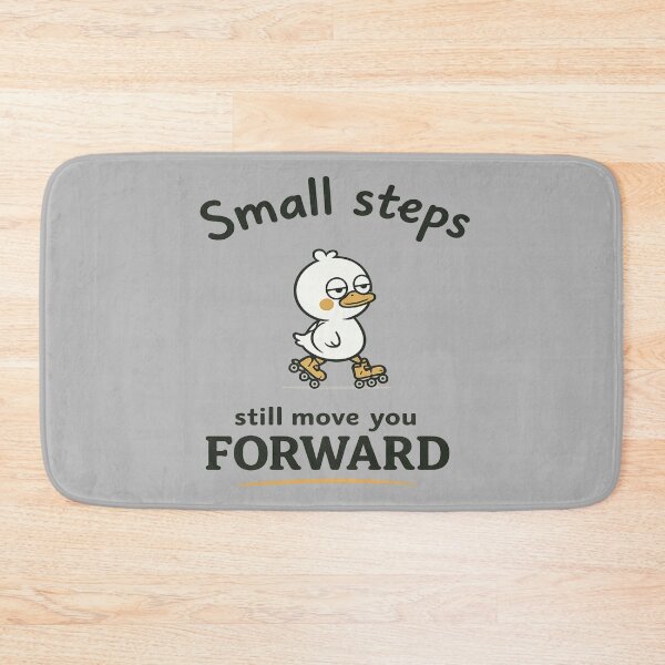 Item preview, Small Steps Duck Roller Skating Retro Design designed and sold by RADUQstudio.