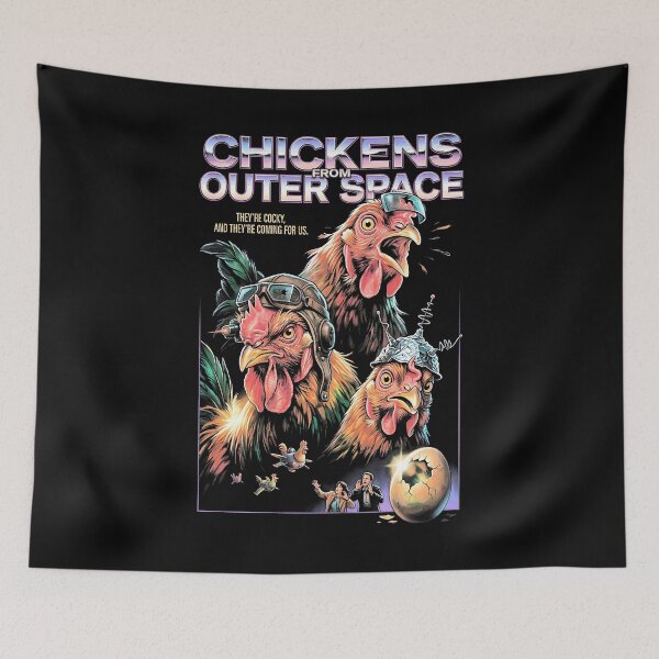 Item preview, Vintage Science Fiction Chickens From Outer Space Movie designed and sold by GrandeDuc.