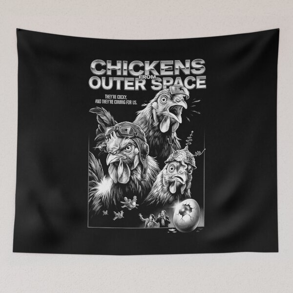 Item preview, Vintage Science Fiction Chickens From Outer Space Movie designed and sold by GrandeDuc.