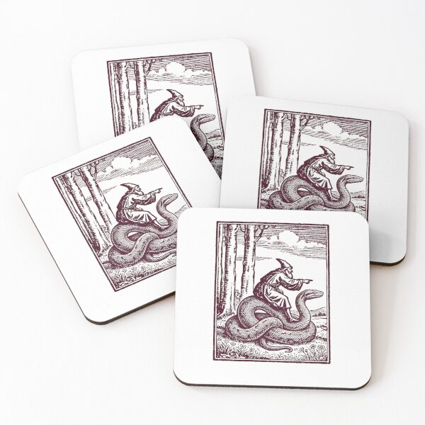 Item preview, Mystical Wizard Riding a Giant Serpent designed and sold by Colorful-Garden.