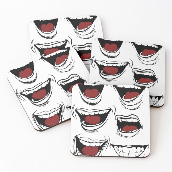 Item preview, Funny Cartoon Mouths and Expressions Sticker Set designed and sold by LYAN-STORE.
