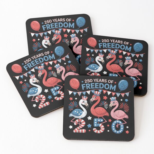 Item preview, patriotic flamingo 250 years american spirit  designed and sold by mariazin.