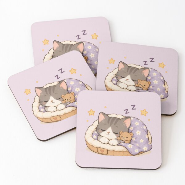 Item preview, Cute Sleepy Kitten designed and sold by MellowMunchkins.