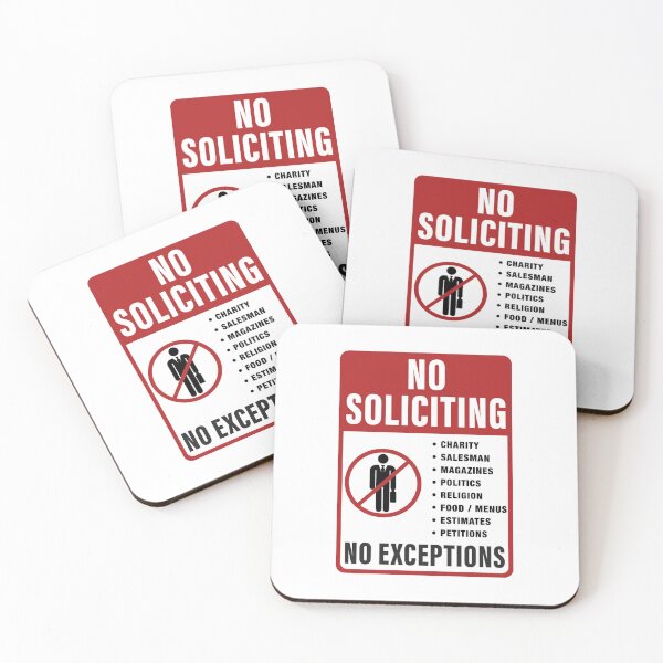 Item preview, No Soliciting No Exceptions designed and sold by goombi-creative.