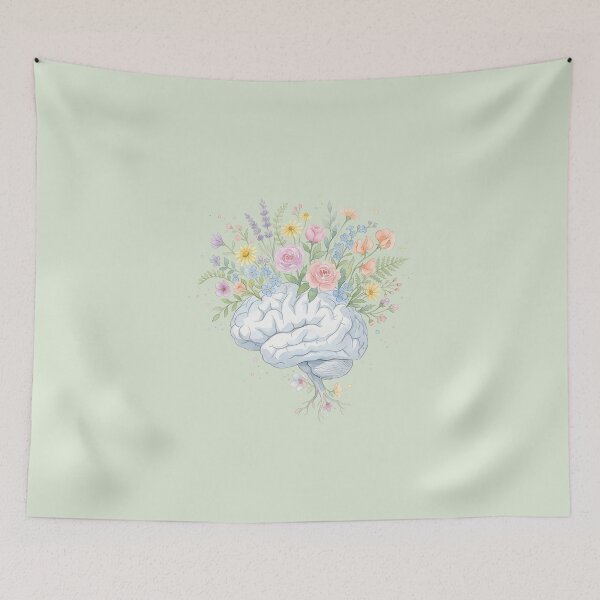 Item preview, Brain Growing Flowers Healing  designed and sold by VibeShift Studio.