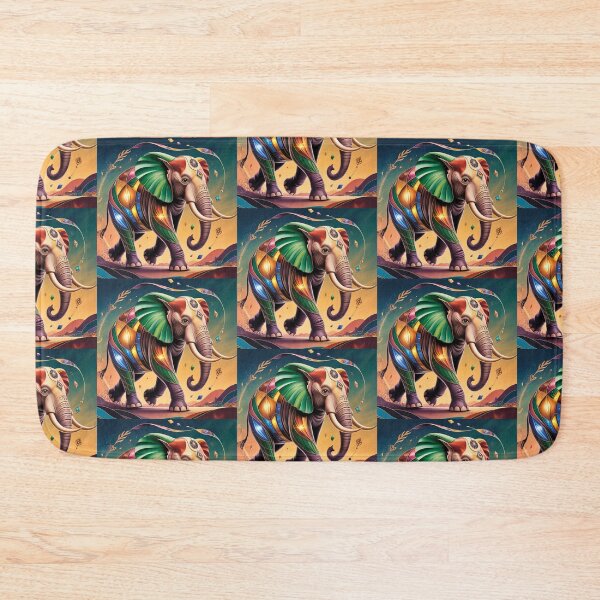 Item preview, ✨Colorful Tribal Elephant Abstract Artwork✨ designed and sold by CheersTOGETHER.
