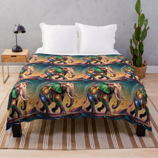 Item preview, ✨Colorful Tribal Elephant Abstract Artwork✨ designed and sold by CheersTOGETHER.