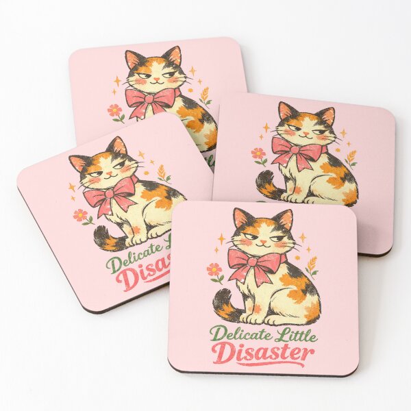 Item preview, Delicate Little Disaster Cat designed and sold by StillWildink.