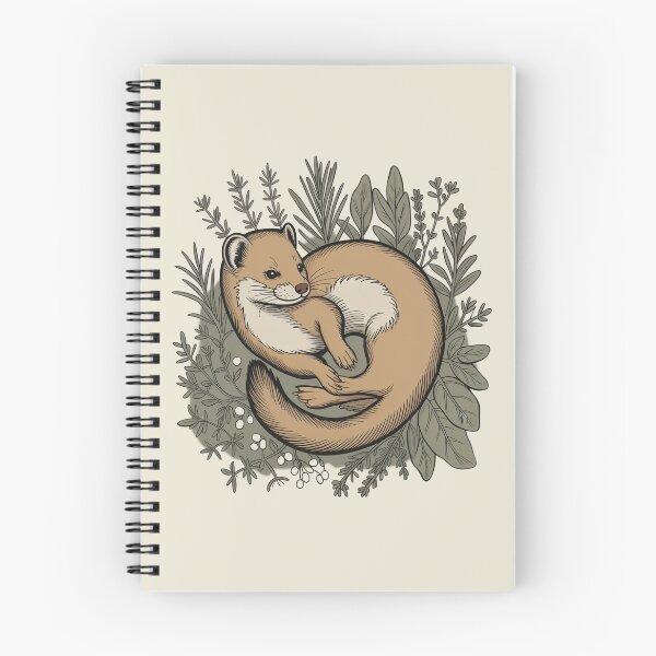 Item preview, Curious Weasel in Herbs Vintage Botanical Art designed and sold by AlexandraSand.